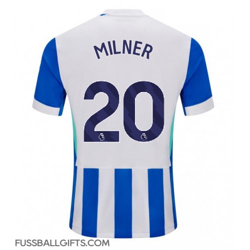 Brighton James Milner #20 Fußballbekleidung Heimtrikot 2025-26 Kurzarm